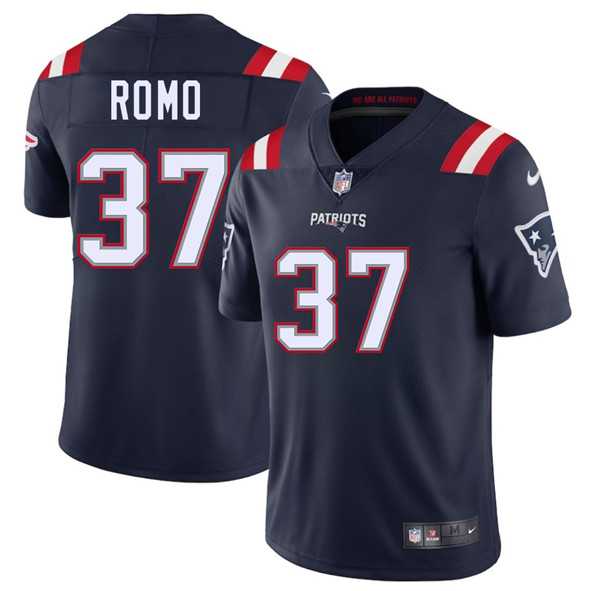 Men & Women & Youth New England Patriots #37 Parker Romo Navy 2025 Vapor Limited Stitched Jersey->new england patriots->NFL Jersey